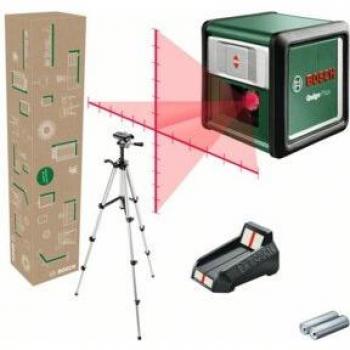 Bosch Quigo Plus Kreuzlinien-Laser mit Bezugs-/Punktpegel und 12 m Reichweite