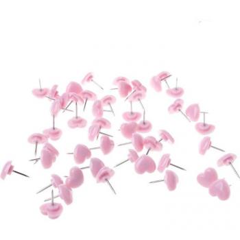 Plastic Heart-Shaped Thumbtacks