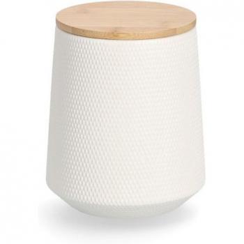 Zeller Present Keramikdose mit Bambusdeckel, 1080 ml