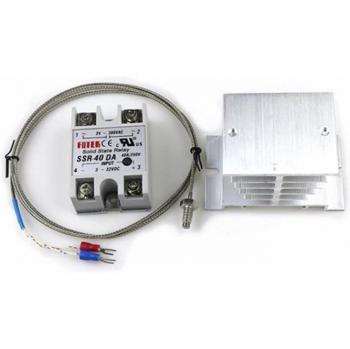 Controlador de Temperatura REX‑C100: PID 220V, SSR 40A, Termopar K
