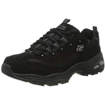 Zapatillas Skechers D'Lites Biggest Fan Mujer Negro, Estilo Chunky