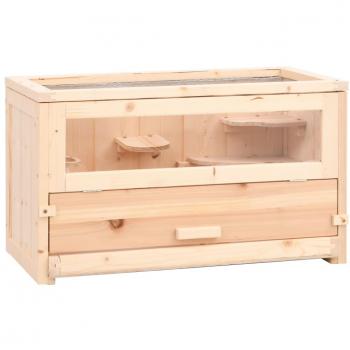 Caixa de Habitação VidaXL Hamster Madeira de Abeto 60x30x35cm