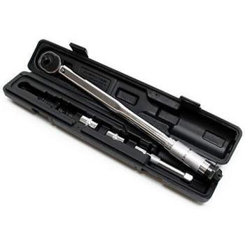 Clé dynamométrique 1/2 réglable 28-210Nm avec rallonge 27mm et 2 douilles