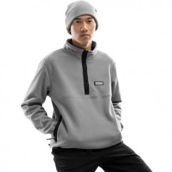 Siroko Koli Men's Grey Fleece Sweater L