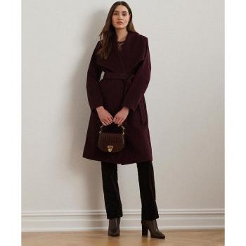 Eleganza Bordeaux Lauren Ralph Lauren Cappotto Lungo