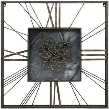 Orologio Esprit Parete Metallo Oro e Nero 80×8×80 cm