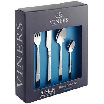 Viners Elegant 16‑Piece Stainless Cutlery Ensemble
