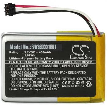 Module Batterie VHBW 450 mAh 3,7 V Li‑Poly – Compatibilité Garmin Delta Upland XC Receiver (Collier de Dressage)