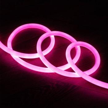 Lumière Néon LED Flexible 360º Dimmable Rose 9m 220V