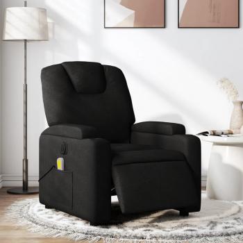VidaXL Sessel Massagesessel Elektrisch Schwarz Stoff (1-St)