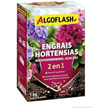 AlgoFlash Naturasol Engrais pH Spécial 1 kg Hortensias, Rhododendrons, Azalées