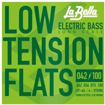 Název: La Bella LTF‑4A Low Tension Flats Long Scale Nerezov basová struna s plochým vinutím