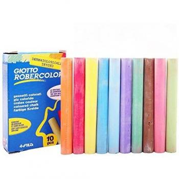 Tizas Giotto Robercolor antipolvo colores surtidos caja 10 ud