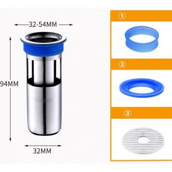 Drain de sol déodorant en acier inoxydable