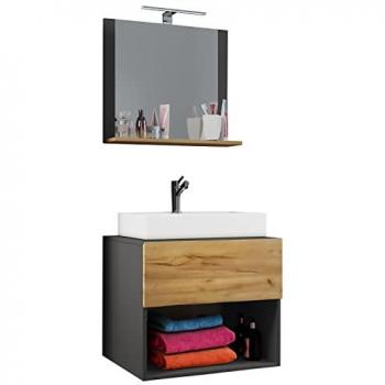 Set Bagno Lendas 3pz Miele 60cm con Specchio