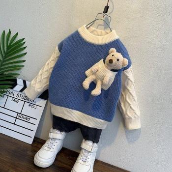 Suéter de Oso Infantil 3-12 años