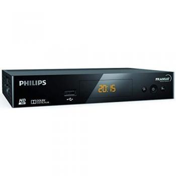 Décodeur satellite HD PHILIPS avec FRANSAT Recepteur Noir DSR3031F