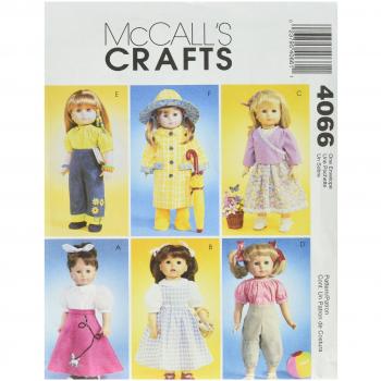 McCall's Sewing Pattern 4066 Rain Outfit for 18 Doll