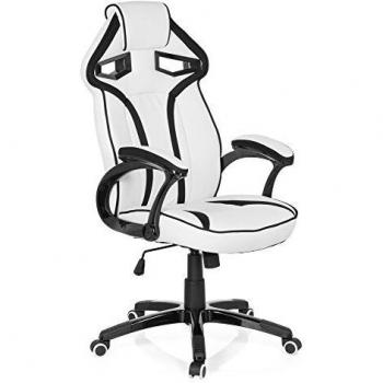 Guardian Gaming‑Chefsessel – Office 722230, kunststoffveredeltes Leder (Weiß/Schwarz)