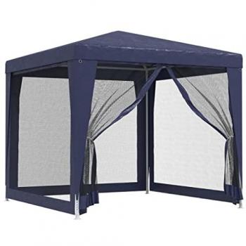 Tenda para Festas Azul 2,5x2,5 m com Paredes Laterais