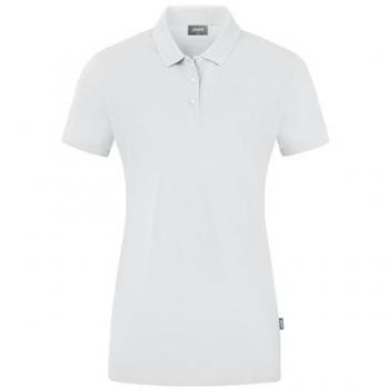 Weißes JAKO Doubletex Damen-Polo-Shirt (Größe 40)