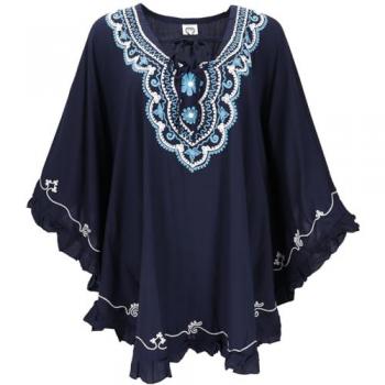 Langer Kaftan im Hippie-Look
