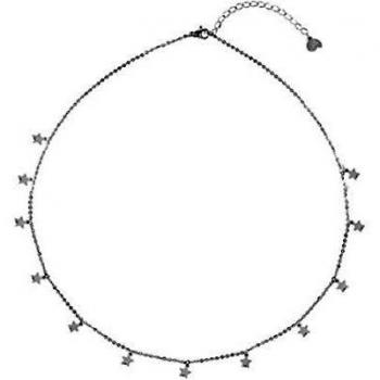 Collier femme acier inoxydable doré et argenté étoiles argent 925