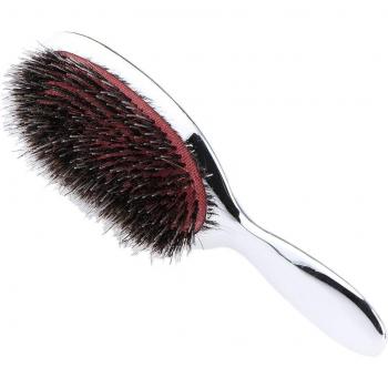 Gold/Silver Hair Styling Brush with Boar Bristles