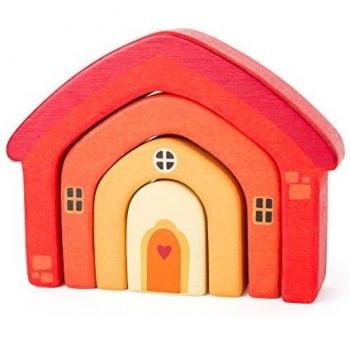 Woodland Cottage Starter Pack – 4 Building Blocks, Small Foot, 12+