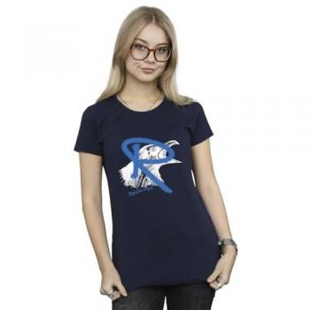 Royal Blue Ravenclaw Pop‑Design Cotton Top