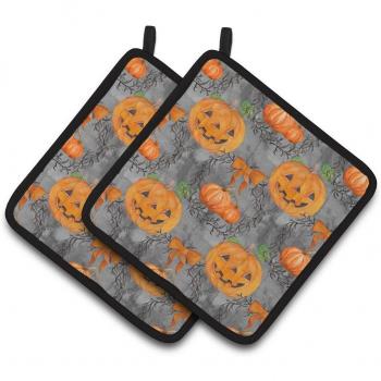 Caroline's Treasures BB7521PTHD Halloween Pumpkins Pot Holder