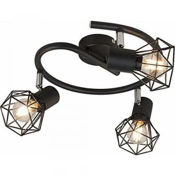 QAZQA Plafonnier moderne Mosh noir