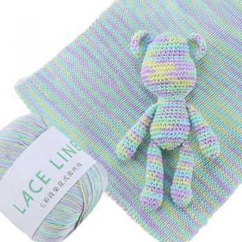 Multi‑Hue Cotton Lace Knitting Yarn