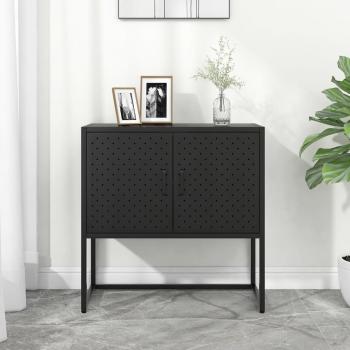 Modernes schwarzes Sideboard aus Stahl 75x35x75 cm