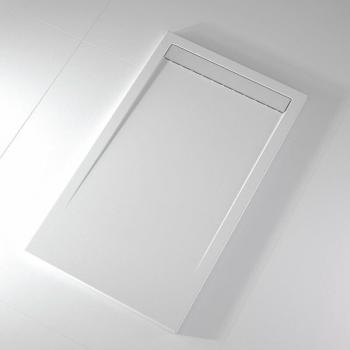 Receveur de douche moderne 70x190 cm en résine blanche