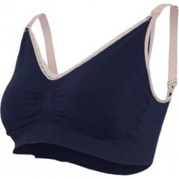 Carriwell Seamless Maternity & Nursing Bra Original Deluxe Organic Dark Blue M