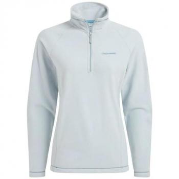 Craghoppers Women's Miska VI Sky Blue Half Zip Micro Fleece Pullover Size 14