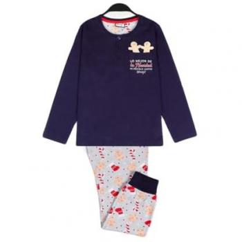 Pijama Infantil MR WONDERFUL de Manga Larga Navidad