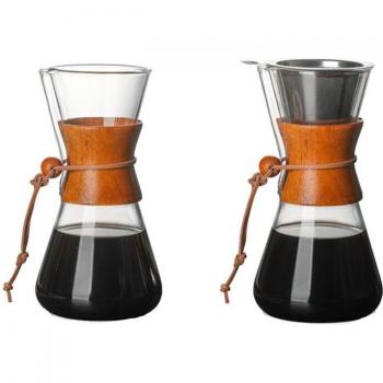 550ML Heat-Resistant Glass Pour-Over Coffee Pot