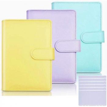 Carpeta A6 con cierre magnético y 6 bolsas de PVC impermeables