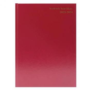 2023-2024 A5 Burgundy Week-to-View Academic Diary