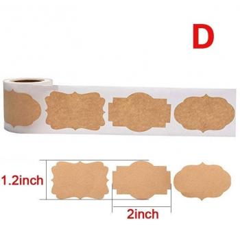 Holiday Glow Kraft Labels – 300 Pack for Candles, Jars & Bottles