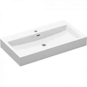 Maï & Maï Lavabo Suspendu 60 × 42 × 10 cm – Vasque Rectangulaire Blanc