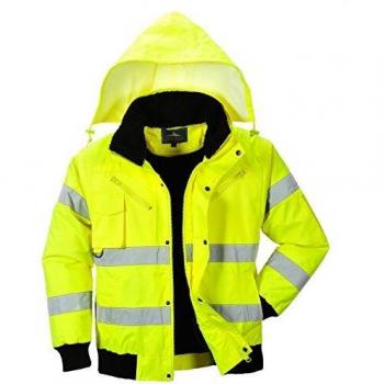 Cazadora 3 en 1 de alta visibilidad impermeable Portwest C467 Amarillo XXXL