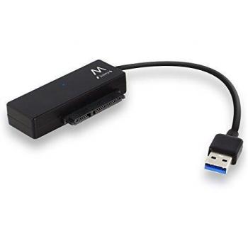 Ewent EM7018 Adapterkabel für 2,5-/3,5-Zoll-SATA-Festplatten, USB 3.0, schwarz