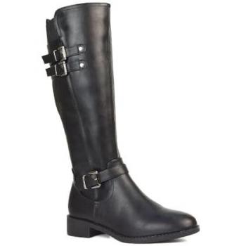 Amy Elastic Calf Rider Boots