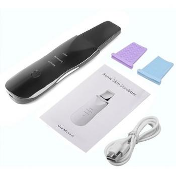 Máquina de limpieza facial sónica, USB, para eliminar piel muerta y espinillas