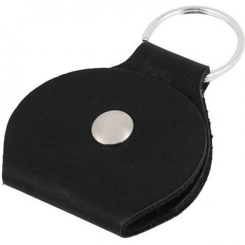 Cuir Synthétique Noir : Médiator Suspendu & Clés