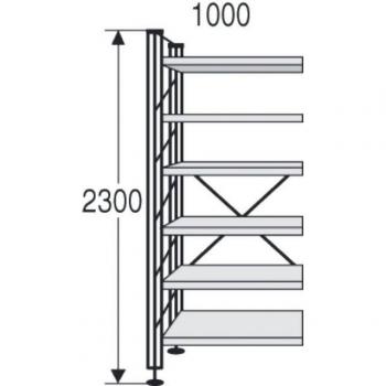 Kerkmann Aktenregal libra 100x30x230cm Buche