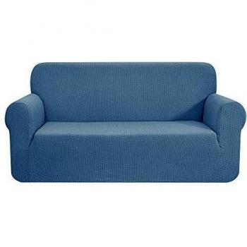 CHUN YI 1 Pièce Jacquard Housse de Canapé Extensible, Revêtement de Canapé (3 Places, Marron Clair)